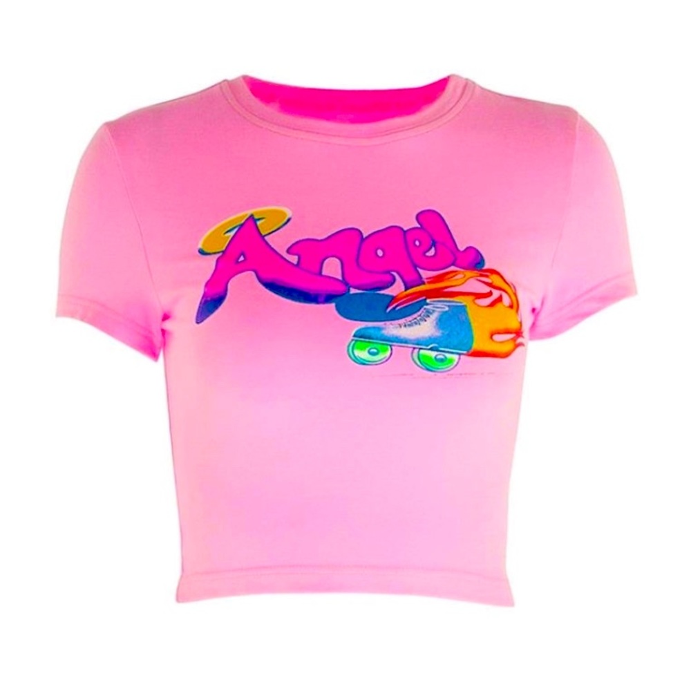 Cute Angel Cropped shirt